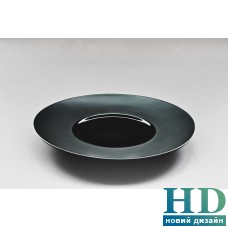 Тарелка круглая черная (матовая) - F2429BY-11L