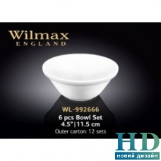 Набор салатников (6 шт.) Wilmax серия "Color" (115 мм)