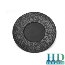 Тарелка матовая круглая с цветочным узором  (30,5см) - FC0010-12
