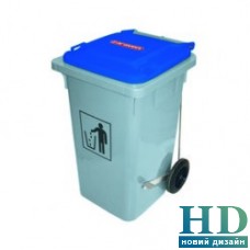 Контейнер для мусора Araven, синяя крышка (80 л, 490х525х655 мм)