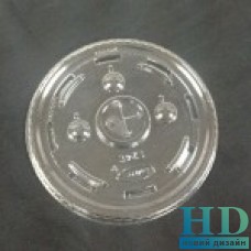 Крышка прозрачная c крестиком к стаканам 41913 (500 мл)100 шт/уп