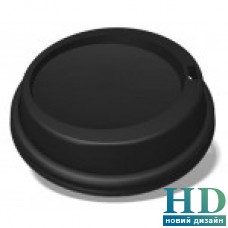 Крышка пластиковая черная с поилкой для стакана 72104, 06032, 72103, 06035 100 шт/уп
