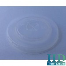 Крышка пластиковая белая с крестиком для бумажного стакана 110 мл 100 шт/уп