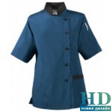 Куртка-туника Ж поворская, рукав 1/2, коттон  (цвет синий, черный, белый, размер XS-2XL)