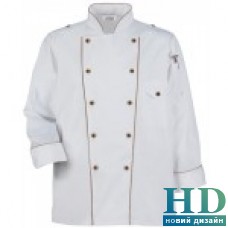 Куртка поварская  'Американский кулинар' (L, XL, цвет белый, черный)
